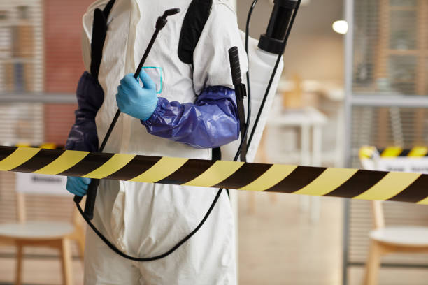 Professional Blood Cleanup technician working in Alto, MI